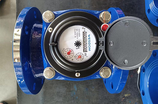 This is a top view of the water meter, intended for use as the article cover.