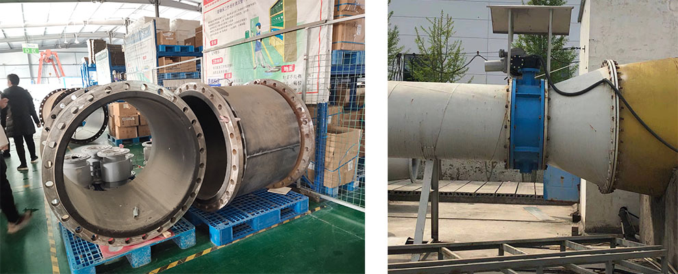 These are large flow meters placed outdoors.