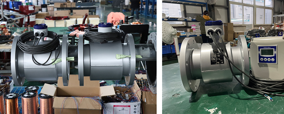 Two electromagnetic flow meters destined for Mexico