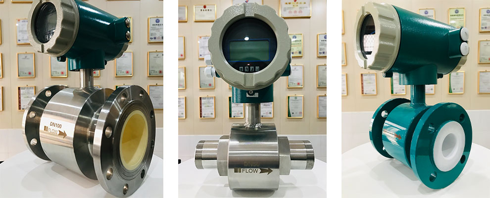 These are the electromagnetic flow meters placed in the display cabinet.