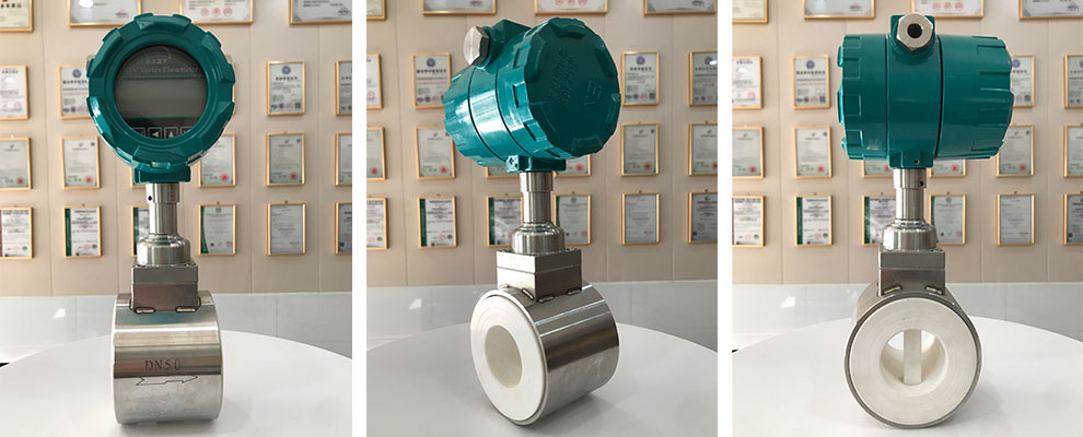 this is Card-mounted PTFE-lined vortex flow meter