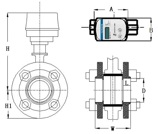 IC Card Prepaid Ultrasonic Bulk Water Meter