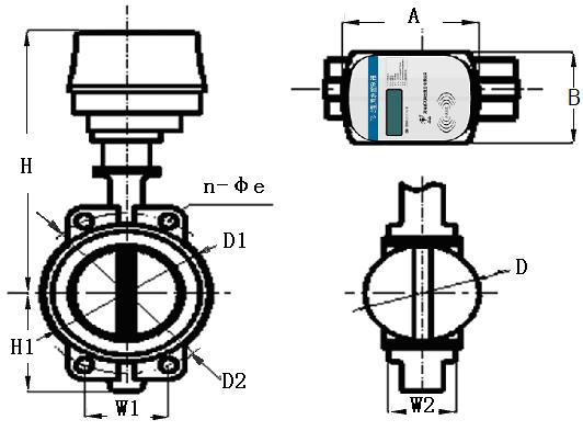 IC Card Prepaid Ultrasonic Bulk Water Meter