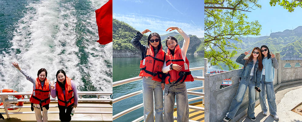 Photos of WESDUN employees enjoying their time at the Yellow River Three Gorges