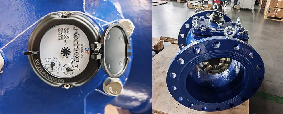 Ductile iron flange water meter