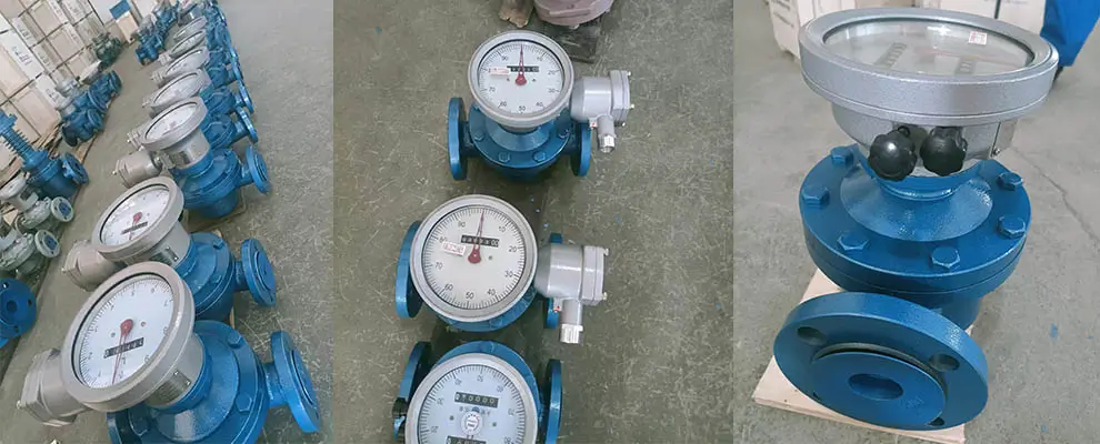Explosion-proof remote transmission oval gear flow meter