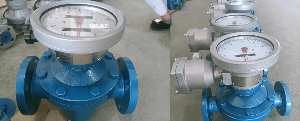 Gray cast iron oval gear flow meter