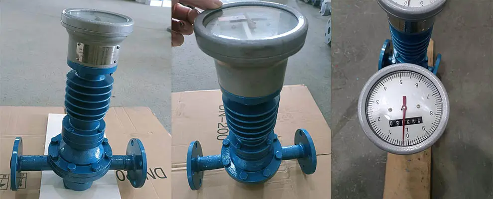 High-temperature oval gear flow meter