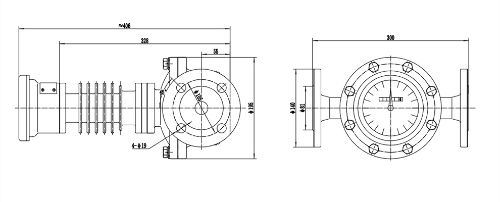 Oval Gear Flowmeter Structural Diagram
