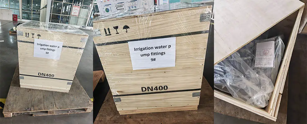 The water meters are being packed and prepared for shipment to Ethiopia.