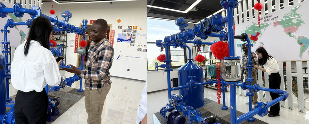 WESDUN sales representatives explain products to customers.