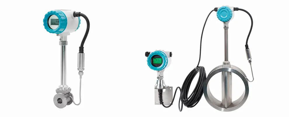 Clamp-on vortex flow meter