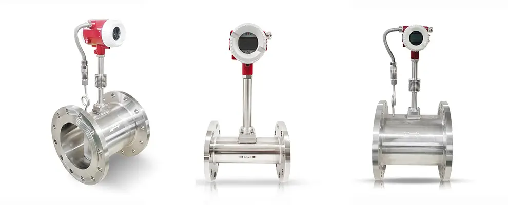 Flange vortex flow meter