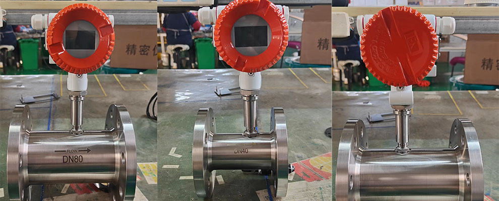 Liquid turbine flow meters of DN40 and DN80