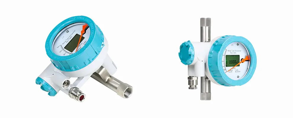 Metal tube rotameter