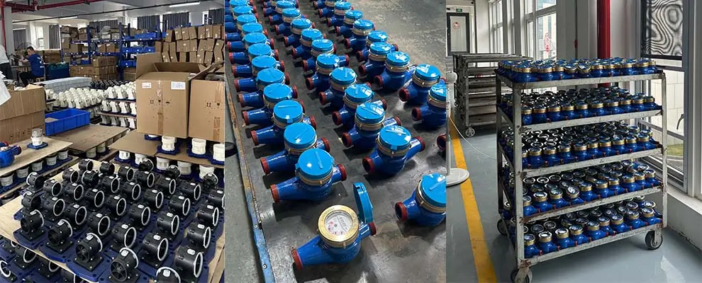 Mechanical water meters manufactured at the WESDUN factory