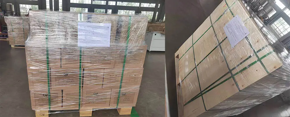 The packaged smart water meters are about to be shipped to Morocco.