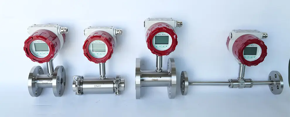 Turbine flowmeters of various sizes