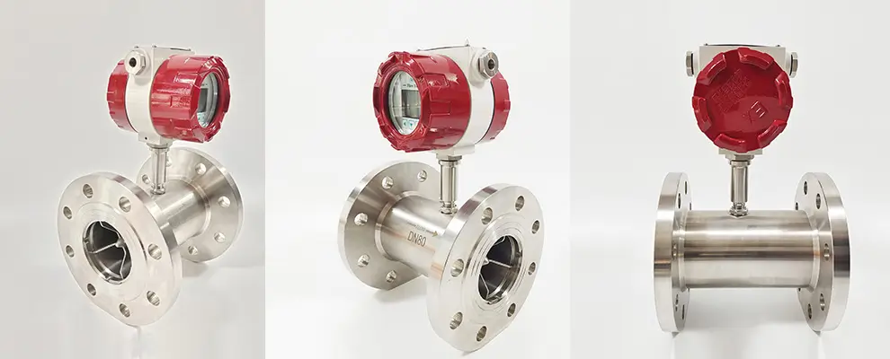 Industrial turbine flow meter for water flow monitoring