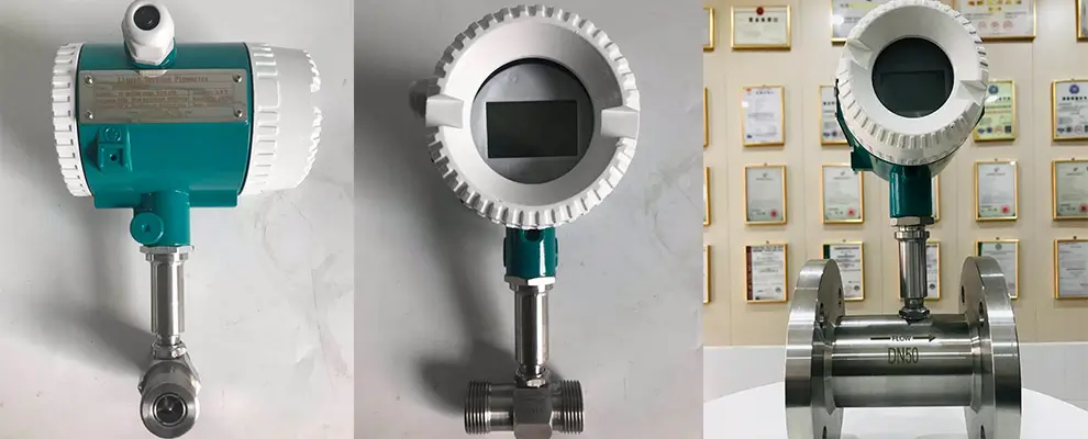 Water turbine flow meter for liquid flow measurement