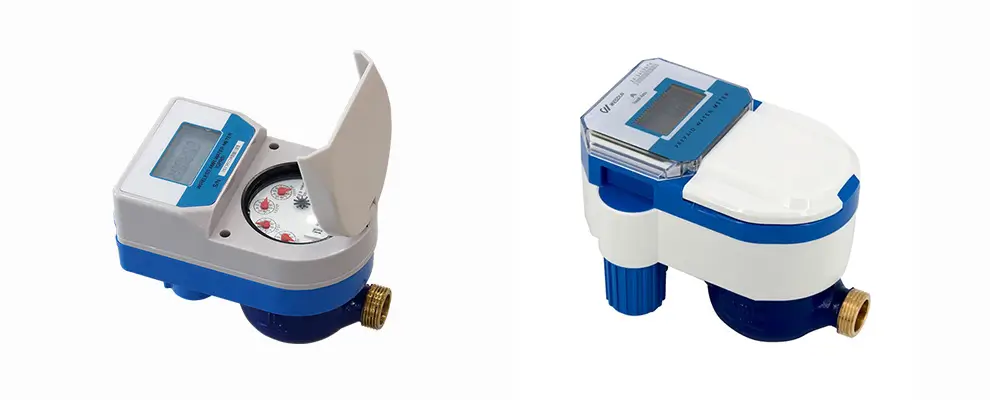 Smart IC card prepaid water meter, digital electronic household water meter for residential water supply