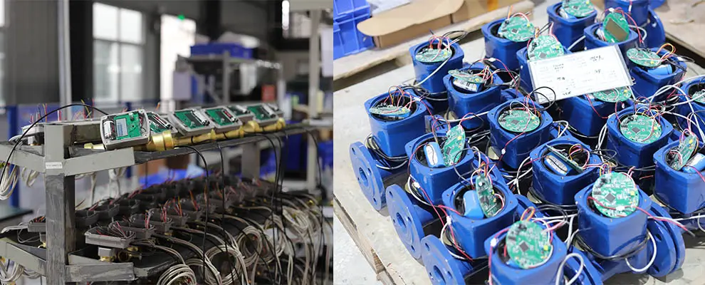 High-precision ultrasonic water meters manufactured by the WESDUN factory.